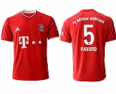 2020-21 Bayern Munich 5 PAVARD Home Thailand Soccer Jersey,baseball caps,new era cap wholesale,wholesale hats